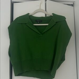 Dynamite V-Neck Sweater in Vibrant Green